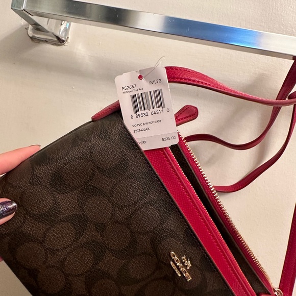 NWT Coach Crossbody w/ Extra Pouch - Picture 4 of 4